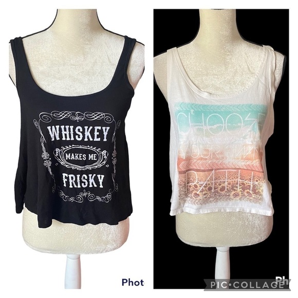 BUNDLE TWO WOMENS FULL TILT TANK TOPS - Picture 1 of 11